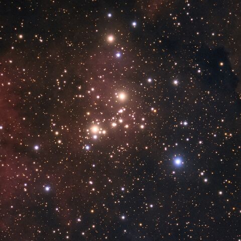 NGC6910 Während ich Arbeitsabstand und Tilt der Kamera am Meade Teleskop optimiert habe, entstand als weiterer Test diese Aufnahme von dem offenen Sternhaufen NGC 6910....