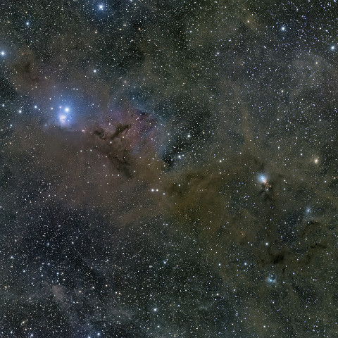 dunkelnebel 2-teilige Widefield-Mosaikaufnahme ungefiltert im südlichen Ende des Perseus. Vertreten sind hier einige bekannte Nebelregionen, die ich zuvor mit mehr...