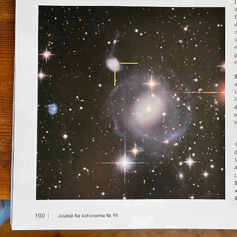 IMG_0535 Meine Aufnahme der Supernova SN2025bvm in NGC 4156, abgebildet im Journal für Astronomie Nr. 95, wo Manfred Mrotzek regelmäßig einen Artikel zu den Supernovae...