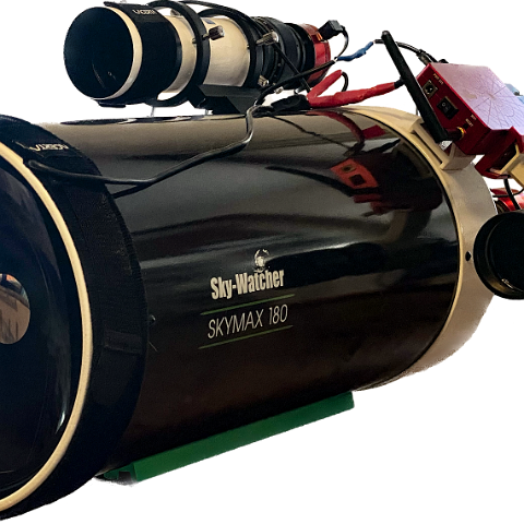 skymax180 Maksutov-Cassegrain Teleskop Skywatcher Skymax 180 mit Sucherfernrohr und Leitrohr+Kamera, Steuereinheit, Motorfokus. Dieses Teleskop ist mit seiner großen...