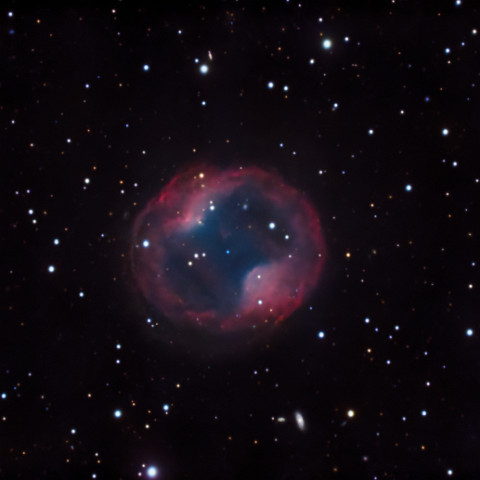 Ohrwaschl Der planetarische Nebel Jones-Emberson 1 (PK 164+31.1) i, Sternbild Luchs wurde 1939 von Rebecca Jones und Richard M. Emberson entdeckt, er ist ca. 1600...